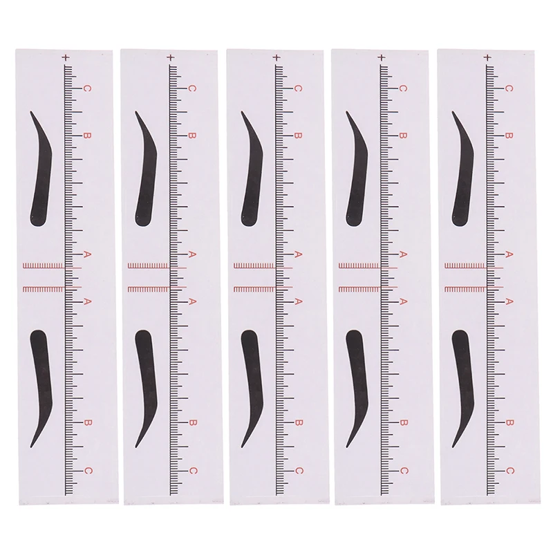 

10pcs/set Eyebrow Stencils Template Ruler Sticker Measure Tattoo Makeup Tool Styling Design DIY Drawing Shaper Template