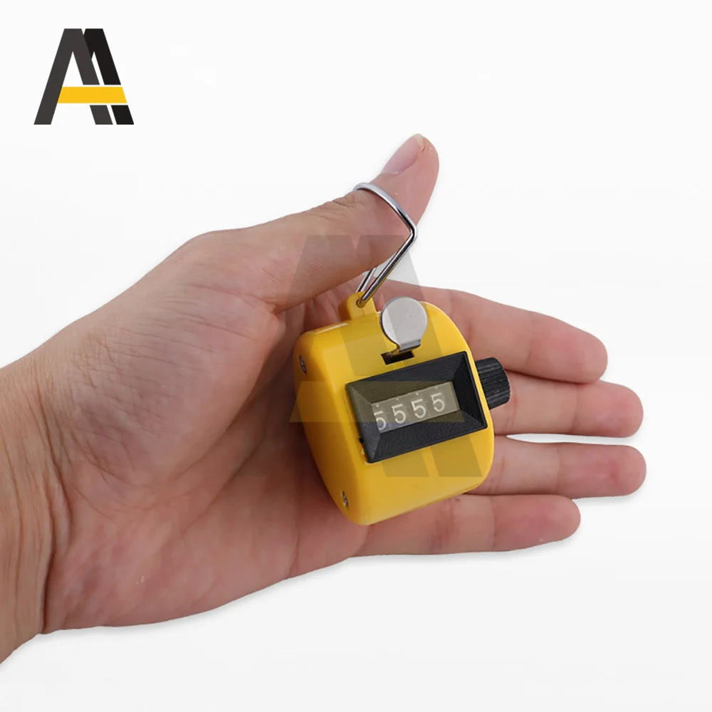 4 Digit Number Counters Plastic Shell Handheld Finger Display Manual Counting 8 Color Tally Counter hand tally counter electronic counter