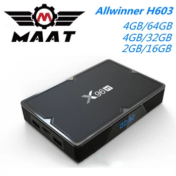 

MAAT X96 H Android 9.0 Allwinner H603 Smart TV Box Quad Core 4GB Ram 32GB 64GB 4K Media Player 2.4G 5G Wifi BT Set Top Box X96H