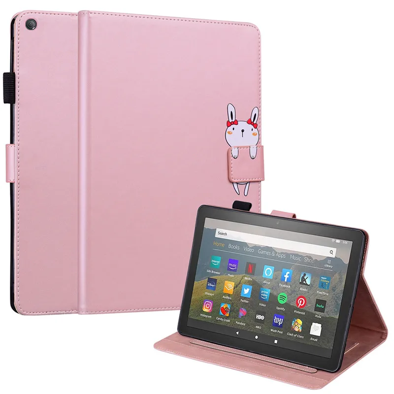 Чехол для планшета 10-го поколения Amazon Fire HD 8 чехол 2020 / Plus Etui Kawaii Shell HD8 | Компьютеры и