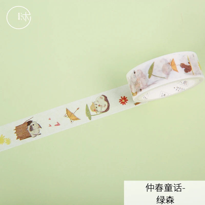 Милые Kawaii летнее время японский маскировки васи клейкая лента декоративная клейкая лента Decora Diy Скрапбукинг наклейка этикетка канцелярские принадлежности - Цвет: M32