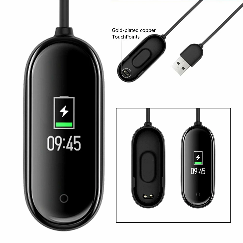

For Xiaomi Mi Band 4 USB Charging Dock Cable Replacement Cord Charger Adapter For Mi Band 2 3 4 Smart Wristband Accessories