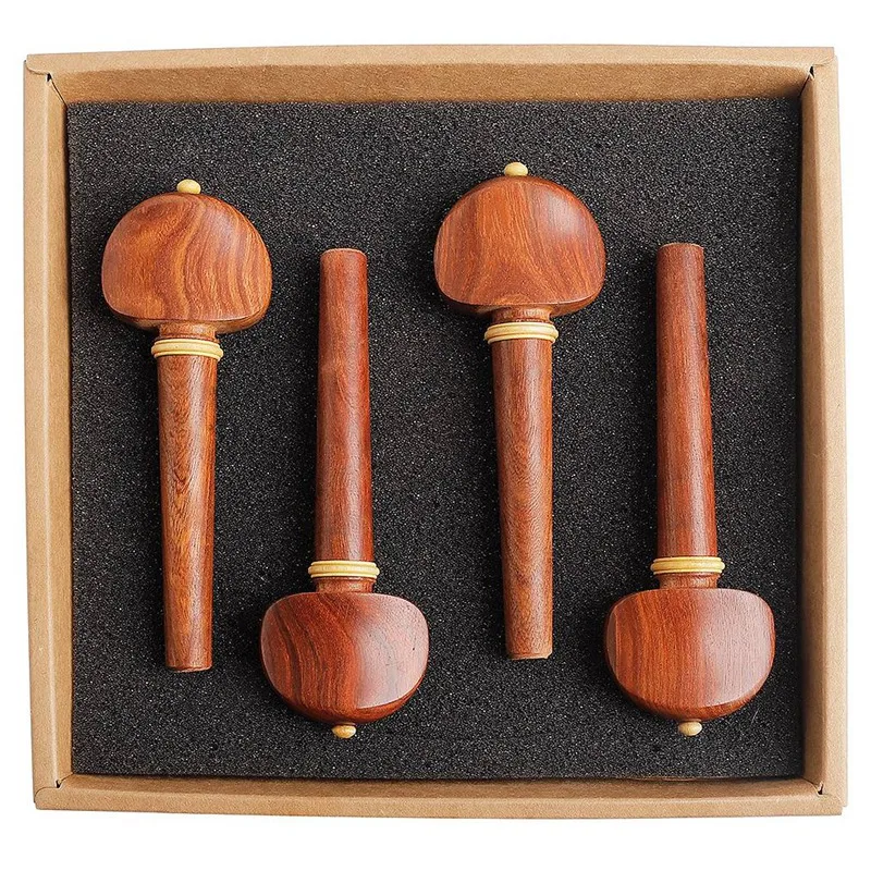 ABZB-4Pcs Профессиональный Redwood колышки 4/4 Виолончель фитинги музыкальные проникновения части и аксессуары