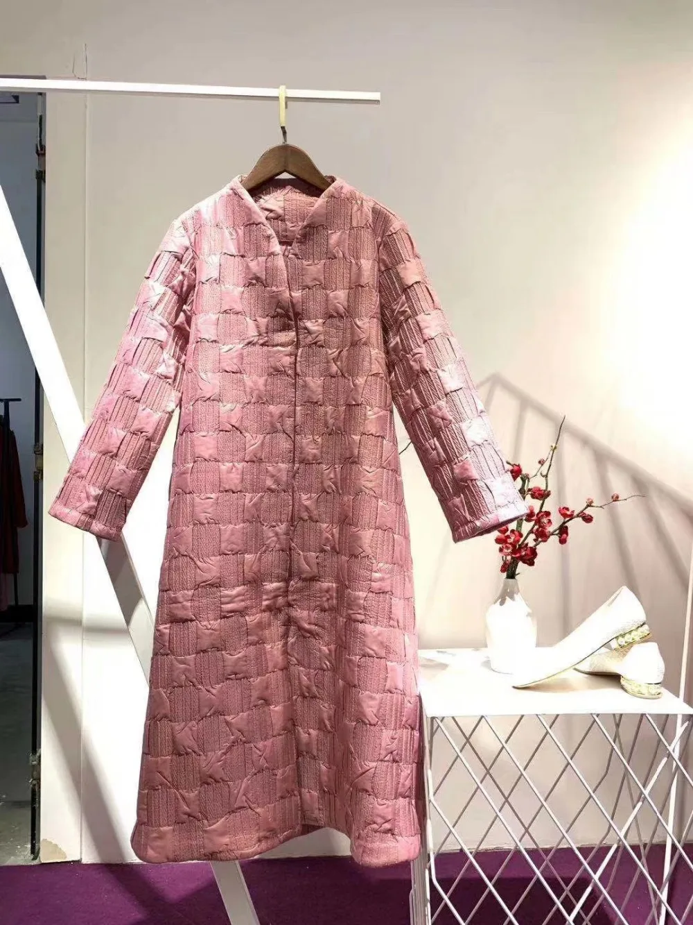 Горячая Miyake Мода складка сплошной цвет v-образным вырезом с длинными рукавами покрытая свободная хлопковая ветровка