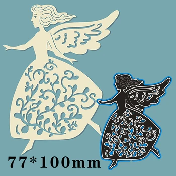 

77*100mm woman with wings new Metal Cutting Dies for card DIY Scrapbooking stencil Paper Craft Album template Dies