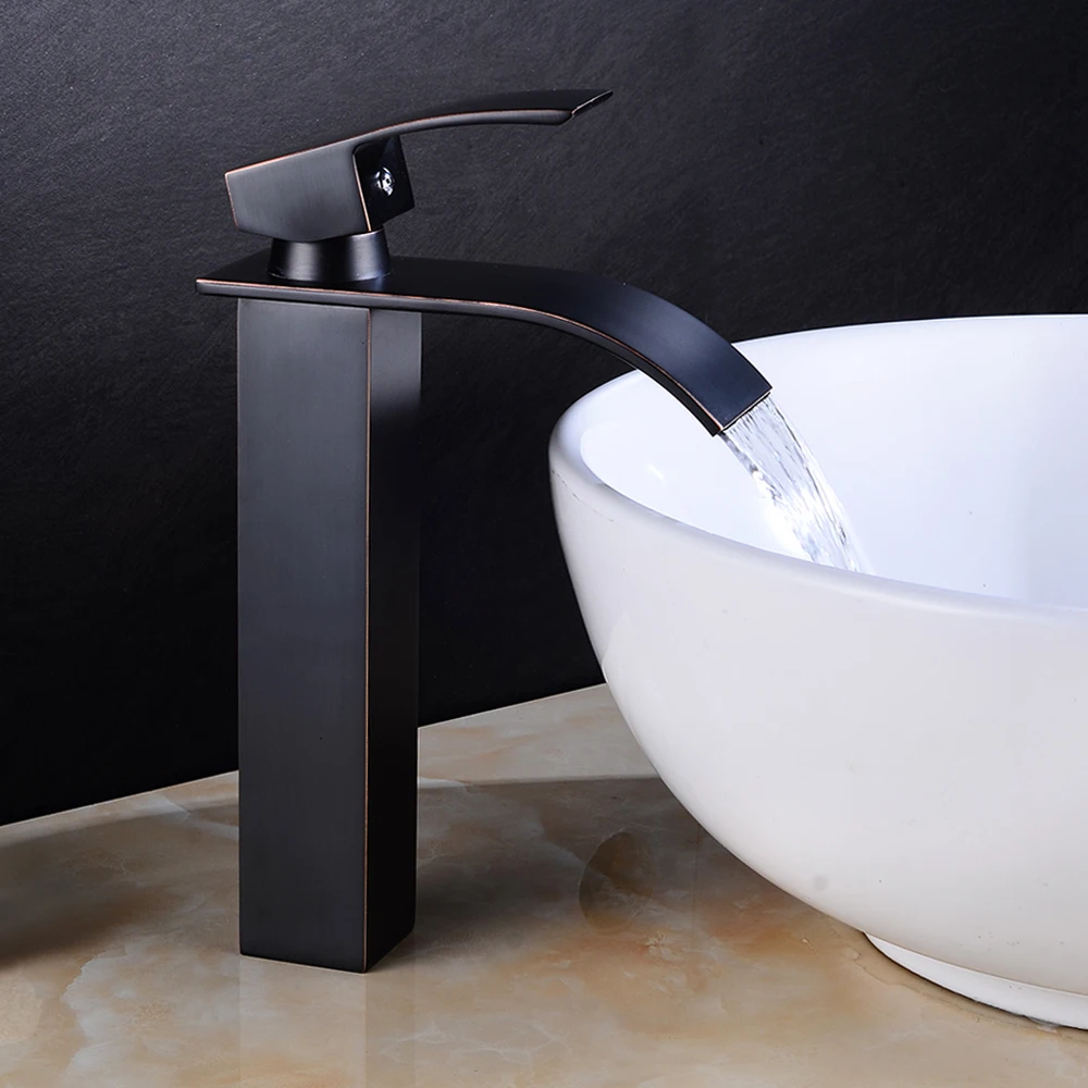 

Bathroom Basin Faucets Single Handle Cold/Hot Mixer Basin Sink Tap Black Water Kitchen Faucet Bathroom Accessories