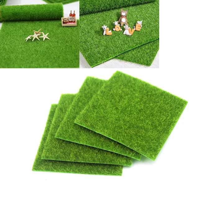 1Db 15 Cm × Hamis Fű A Babaház Miniatűrök Kertjéhez, Mesterséges Kézműves Dekorációhoz, Mini Ház Összegű Gyep Dísztárgyak