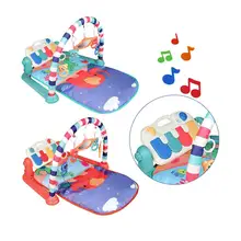 Складные детские фитнес-игры съемные гимнастические тканевые коврики музыка забавное пианино для детей многофункциональная игровая стойка