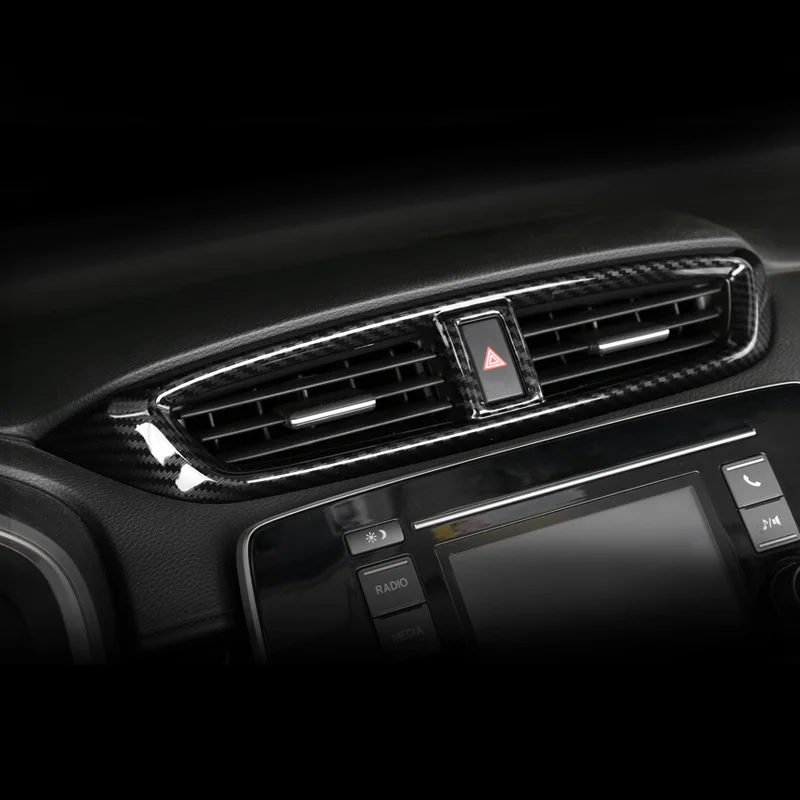 Для Honda crv CR-V центральный кондиционер воздуха на выходе декоративная клеящаяся рама CRV декоративные полоски для автомобиля с блестками