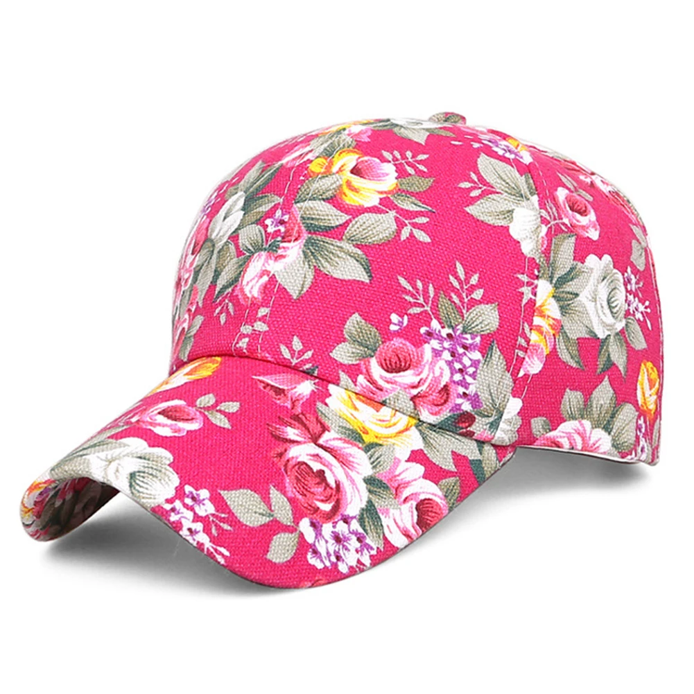 Модные Повседневные шляпы для гольфа Snapback шляпа модная розовая Цветочная печать wo Мужская бейсболка Мужская Спортивная сетчатая бейсболка с колпаком дышащая