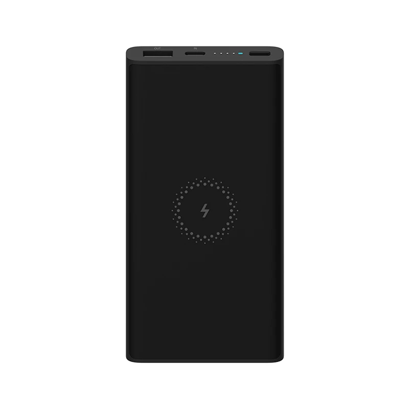 Черный Xiaomi Mi Беспроводной внешний аккумулятор 10000 мАч Qi быстрое зарядное устройство PLM11ZM 10000 мАч Внешний аккумулятор для iPhone X Xs MAX samsung - Цвет: Черный