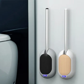 

Stainless Steel Toilet Brush Creative Wall Mounted Cleaning Brush Household Bathroom Cleaning Supplies Bathroom Toilet Brush