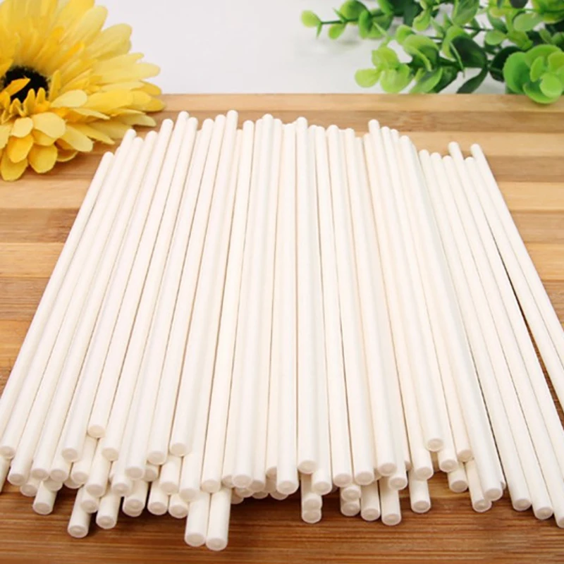 Hot Sale 100 Paper Lollipop Sticks 10Cm Candy Chocolate Cake Making Mold | Дом и сад