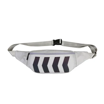 

Casual Fashion Sports Men and Women Shoulder Messenger Bag Multifunctional Large Capacity Color Pockets White