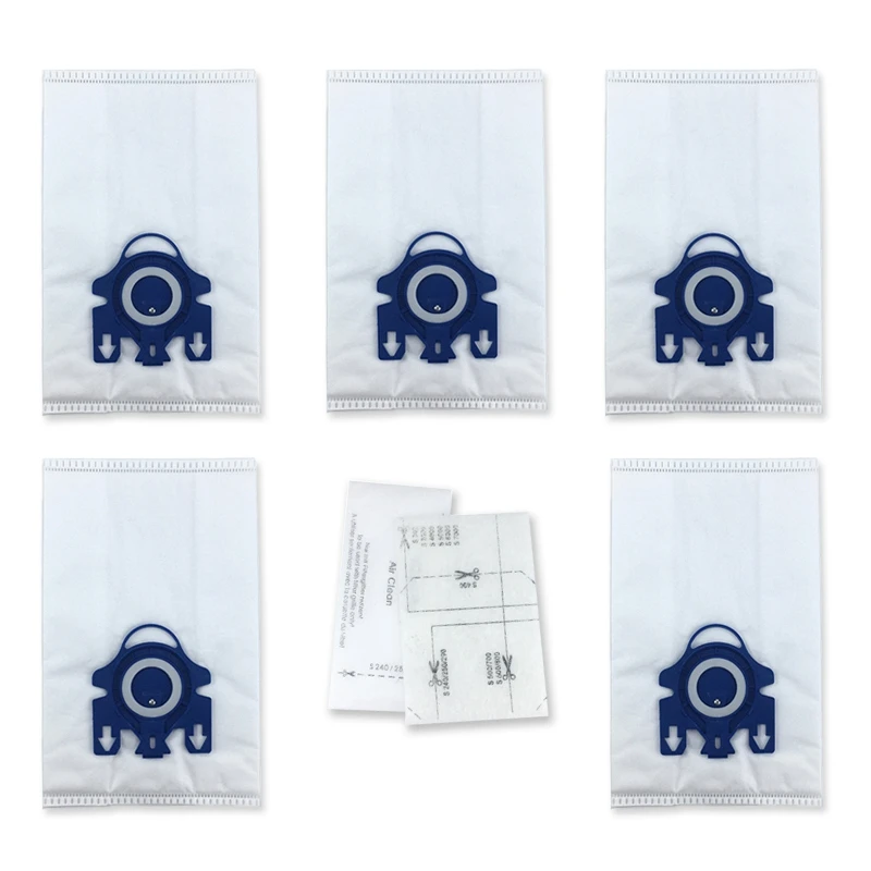 

5Pcs 3D Efficiency HyClean Dust Bags Filters for Miele GN Series S5000 S8000 SF-50 Sweepers Vacuum Cleaner Parts