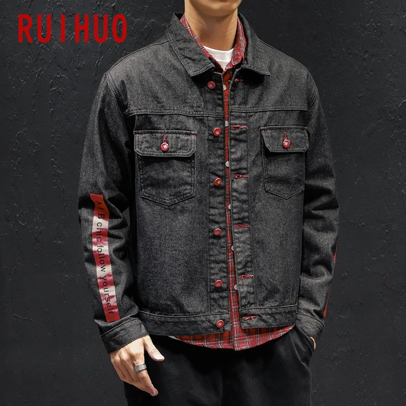 black denim jacket 4xl