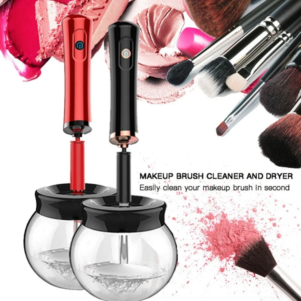 

Electric Makeup Brush Cleaner Convenient Silicone Make up Brushes Washing Cleanser Cleaning Tool Machine New New