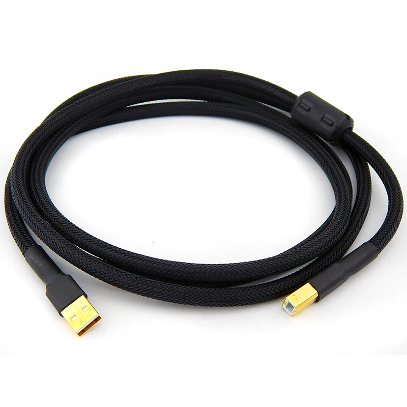 Кабель hifi USB двойное магнитное кольцо анти помехозащищенный усилитель ЦАП кабель