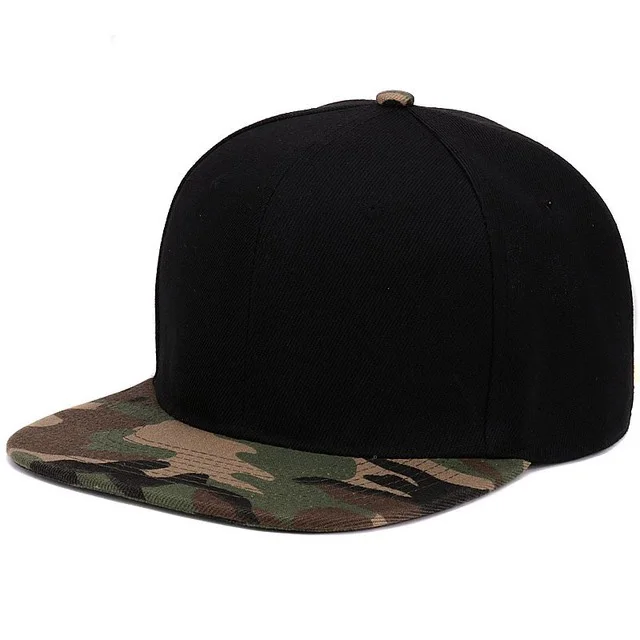 Black cap camo visor
