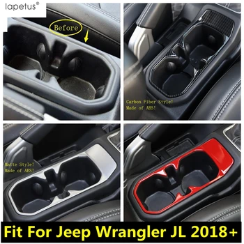 

Lapetus Accessories For Jeep Wrangler JL 2018 2019 2020 ABS Front Seat Water Cup Holder Frame Molding Cover Kit Trim