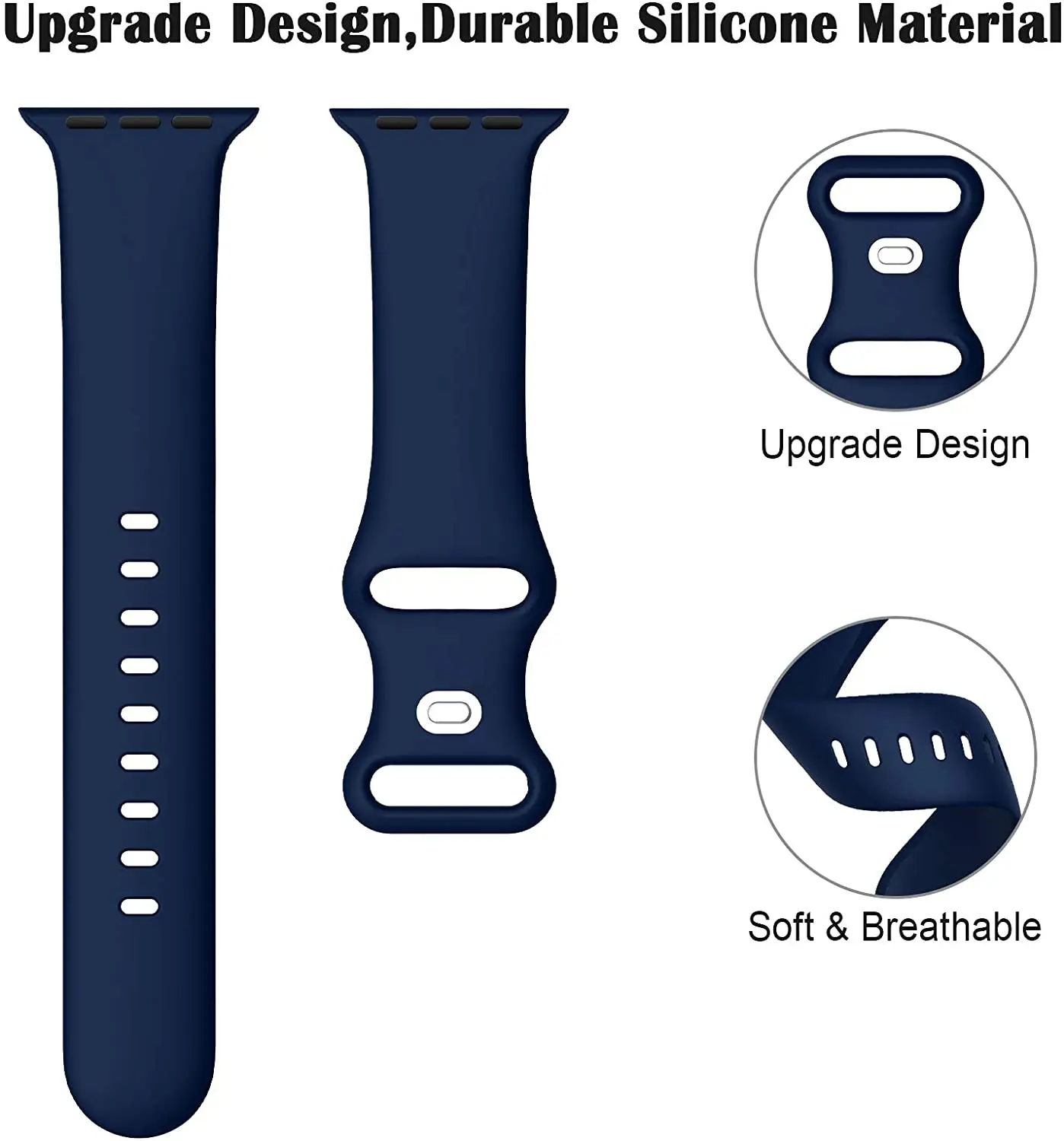 Silicone Strap For Apple Watch band 44mm 40mm 38mm 42mm 44 mm Rubber watchband smartwatch correa bracelet iWatch 3 4 5 6 se band