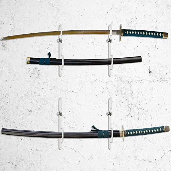 

Acrylic Two-Layer Wall Mount Samurai Sword Hanger Holder acrylic stand for Collecting and Displaying Martial Arts Sword