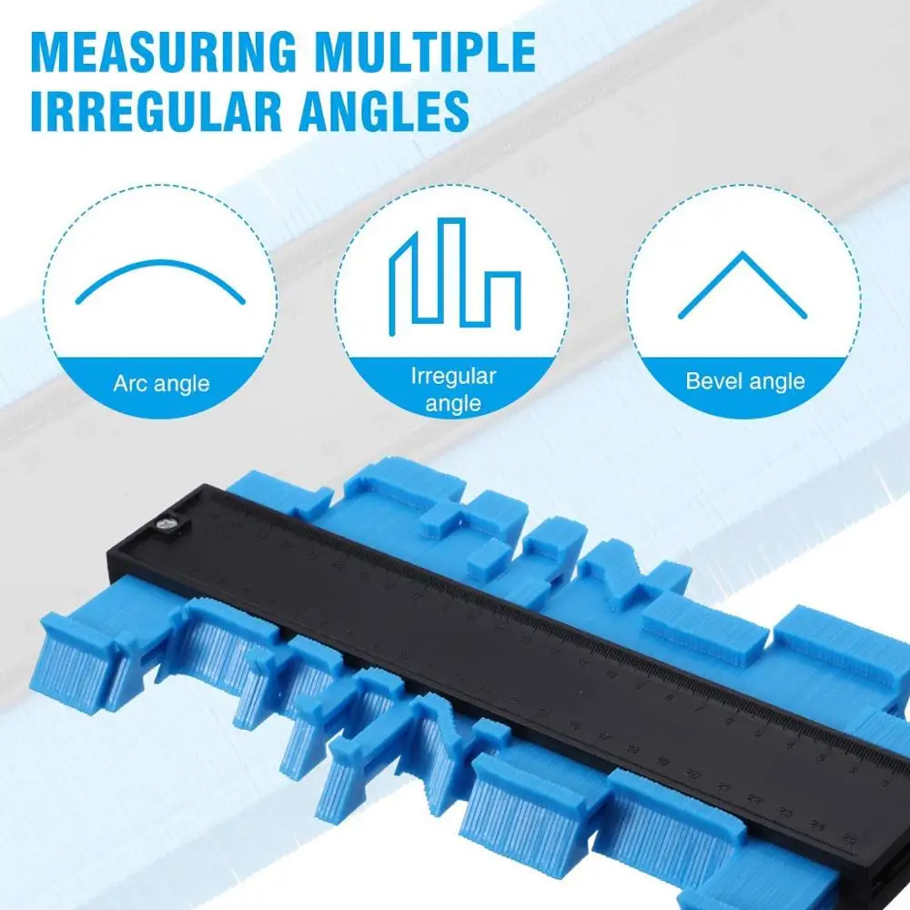

Upgrade Contour Gauge Profile Tool Adjustable Lock Precisely Copy Irregular Shape Duplicator- Irregular Welding Woodworking Trac