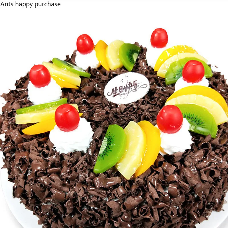 Fruit Cake Model Birthdayfake Cake Model Dessert Shop Window Sample Decoration Arrangement Chocolate Color Simulation Sample Cake Molds Aliexpress