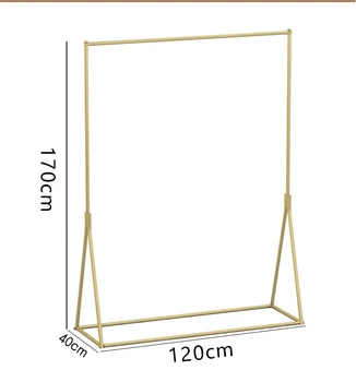 

Special stainless steel triangle display rack for clothing store hanging hanger bag rack net red selling clothes floor type shel