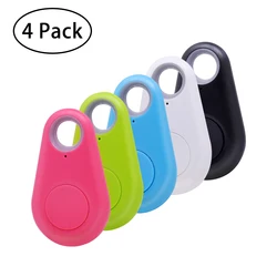 Mini rastreador GPS para perros o gatos, localizador Bluetooth, paquete de 4 unidades