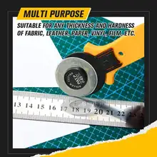 28/45mm Rotary Cutter Leather Cutting Tool Rotate Fabric Cutter Circular Blade DIY Patchwork Sewing Quilting Fit Olfa Cut