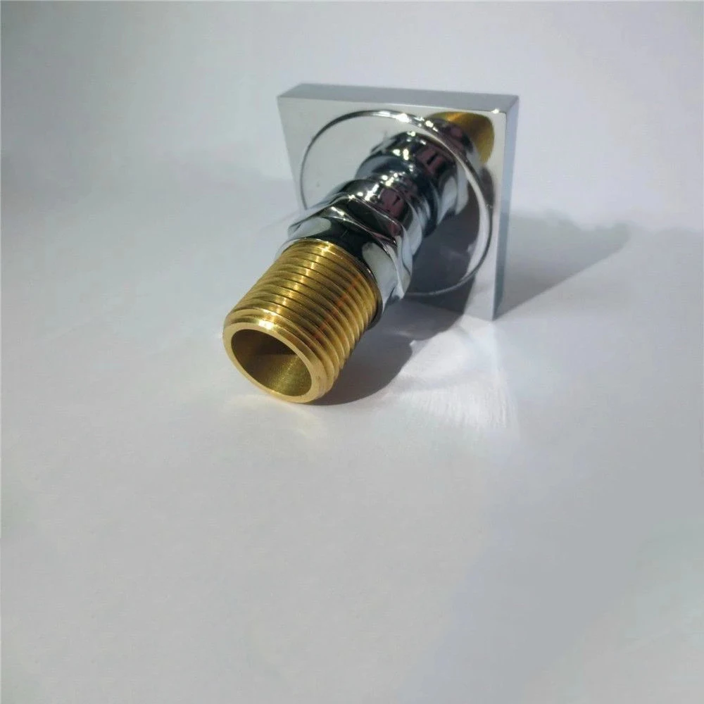 6 PCS BATHROOM SQUARE SOLID BRASS CHROME SHOWER HEAD 1/2" SPOUT MASSAGE SPA FAUCET BODY JETS Sprayer Nozzle 03-031