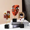 Resin Face Art Crafts Decorative Traditional Abstract Tabletop & Cabinet Figurines Creative Living Room Home Decoration Ornament ► Photo 1/6