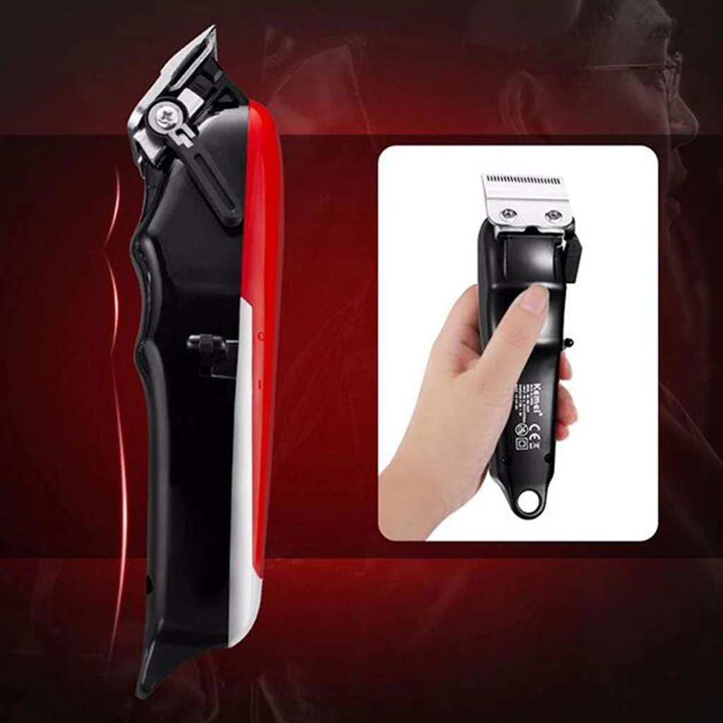 Kemei Professional Hair Trimmer LCD Display Cordless Hair Cutter Barber Hair Clipper Beard Trimmer Electric Razor for Men 