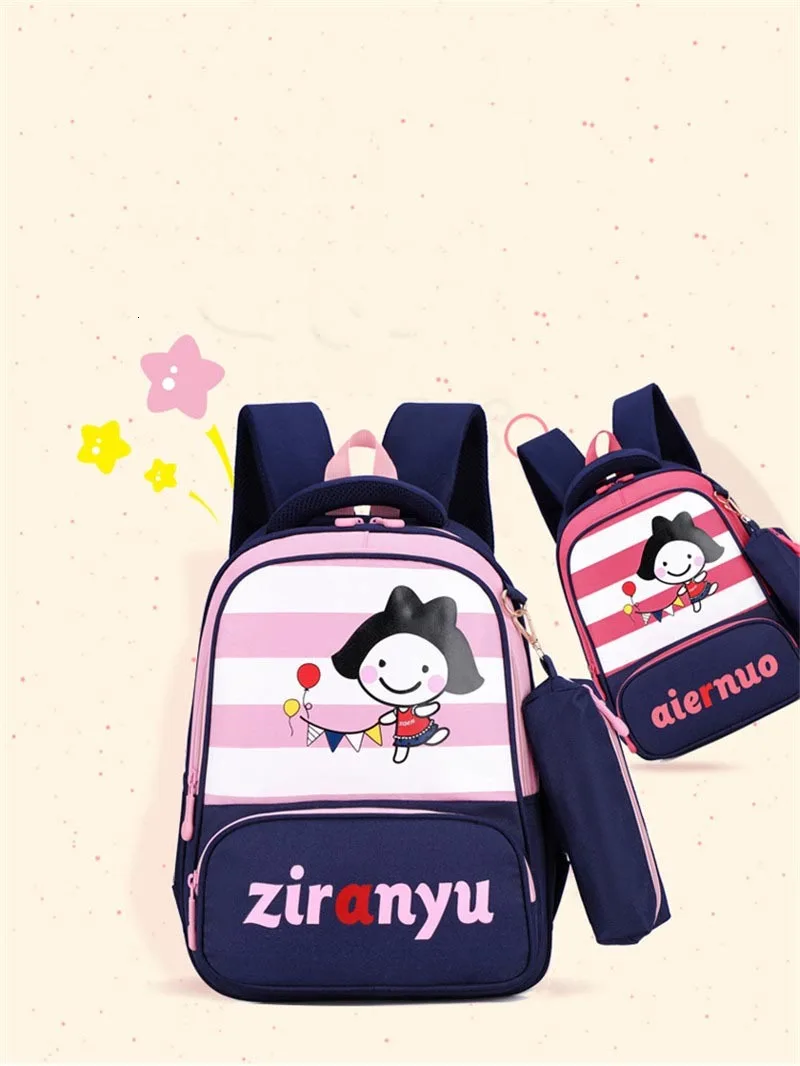Girls Kids School Backpack for Cartoon Boys School Bags Children Backpacks for Grade 1-3 Mochila Infantil