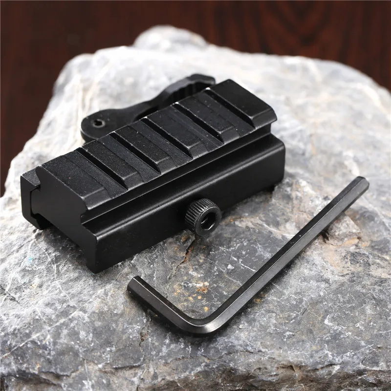 Охотничий Тактический алюминиевый 5 слотов Riser Quick Detach Release Scope Mount Adapter для 20 мм Picatinny Weaver Rail Base