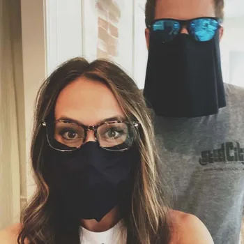 

Glasses Hanging Mouth Mask Washable Reusable Fabric Mouth Masks Unisex Adult Solid Color Facemask Mascarilla Reutilizable Masque