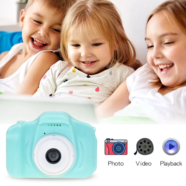 Mini Camera Kids Toys Cartoon 2 Inch HD Screen Digital Cameras Video Recorder Camcorder Language Switching Timed Shooting 3