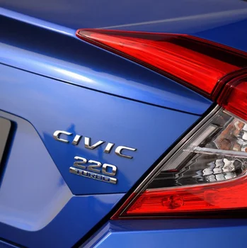 

Metal Chrome 220 Blue Turbo Car Trunk Rear Emblem Badge Decal Stickers I VTEC