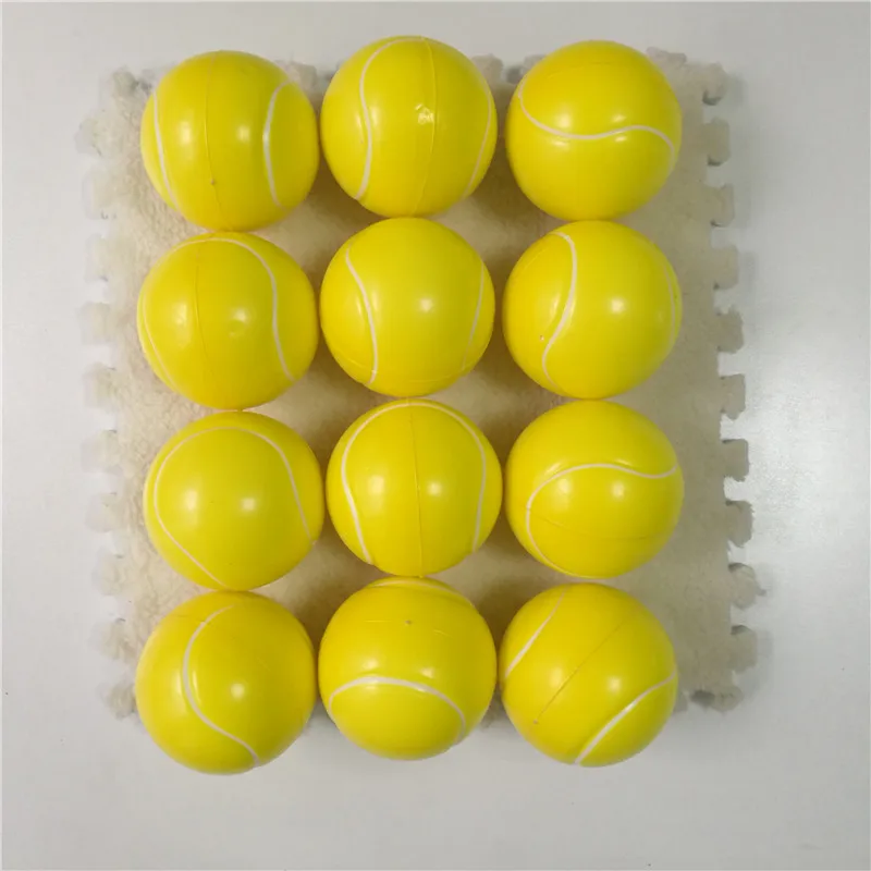 12pcs 6.3cm Anti Stress Ball Relief soccer Football Basketball Baseball Tennis Soft Foam Rubber squeeze Ball Toys for Children 15