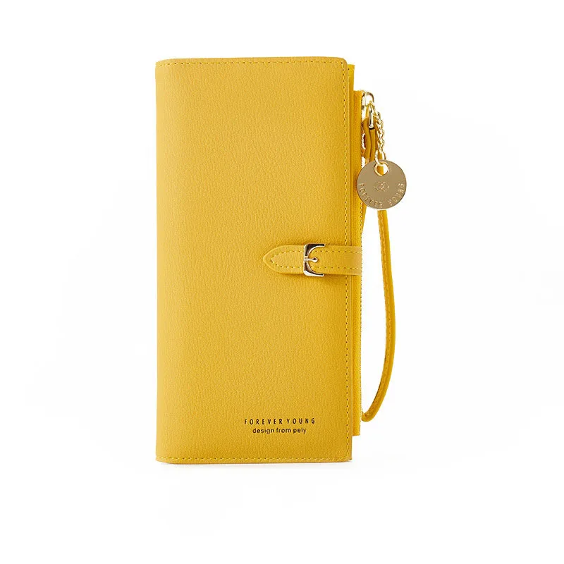 Pulsera de mujer largo de muchos departamentos mujer Carteras bolso Clutch de señora cremallera teléfono bolsillo titular de la tarjeta de señoras Carteras