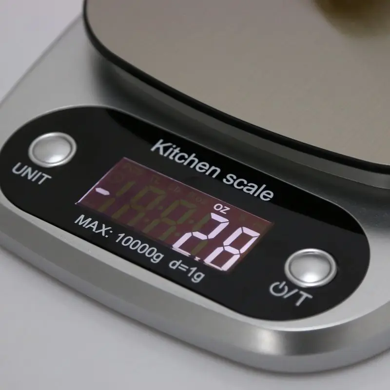 Горячие XD-кухонные весы для выпечки еды вес цифровой ЖК электронные весы 10 кг(серебро