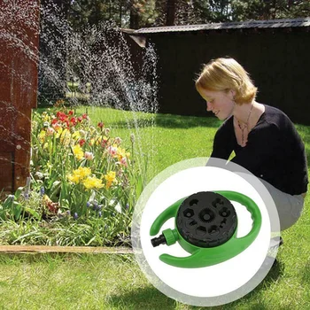 

Garden Lawn Plants Watering Sprinkler Spray Nozzle Automatic 360 Rotating Watering Irrigation System with 9-Pattern Spray new