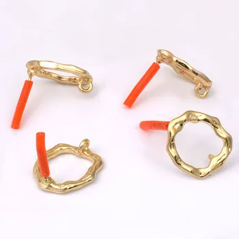 

Zinc Alloy Golden Geometric Hollow Triangle Earrings Connectors 2pcs For DIY Earrings Jewelry Making Finding Accessories