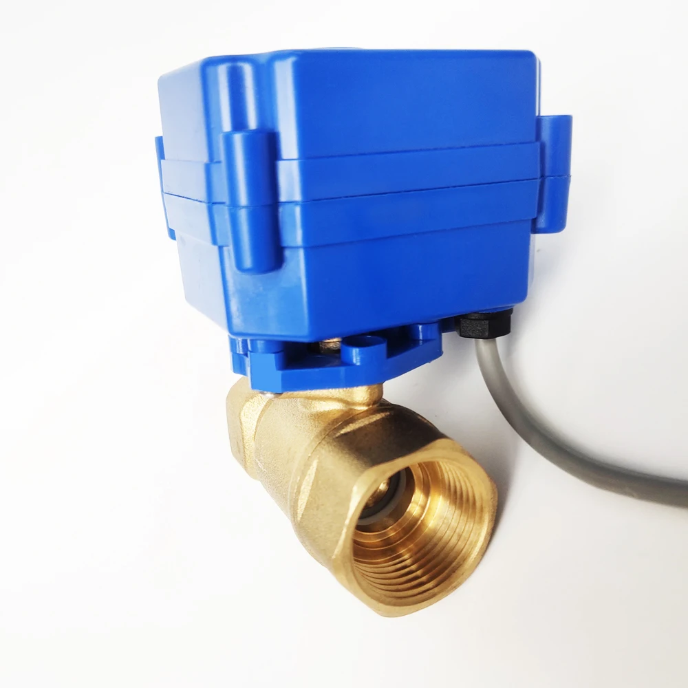 Электрический приводной клапан из латуни 3/4 дюйма постоянный ток 12 В