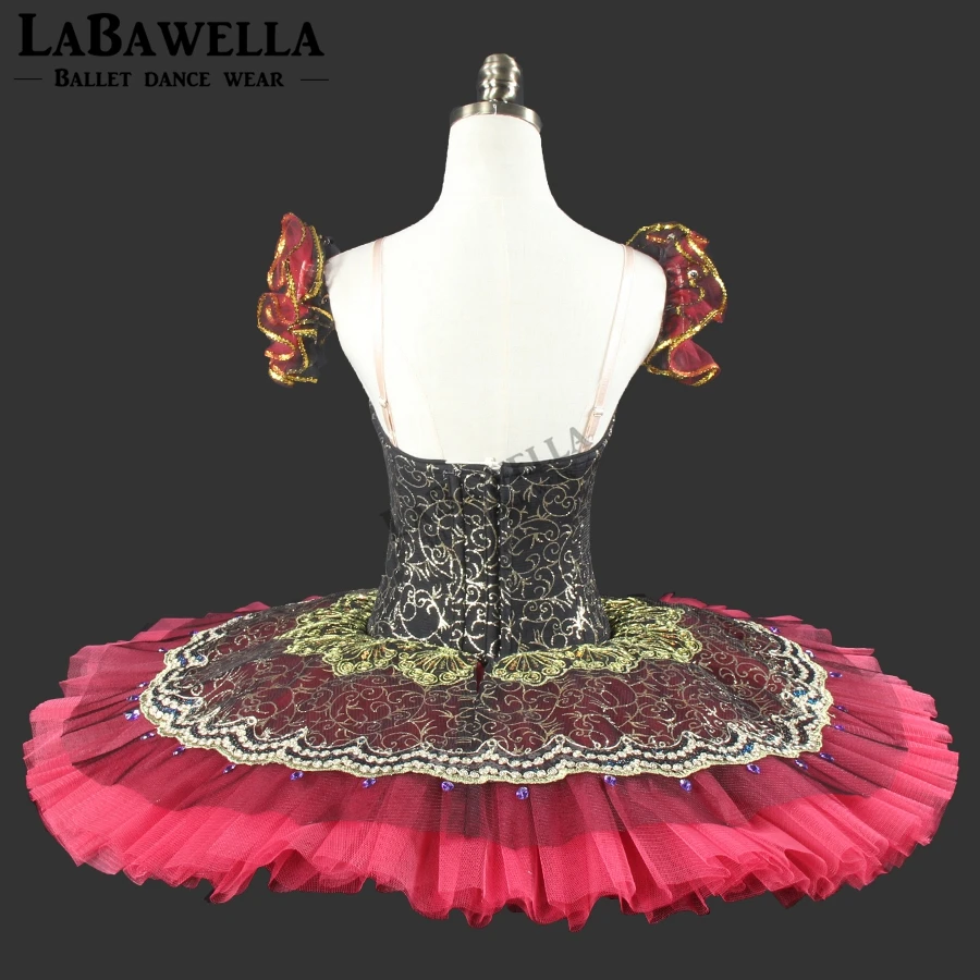 La esmeralda, балетные пачки для профессионалов и для детей, костюм для девочек, черный, бордовый, профессиональные балетные пачки для женщин, BT8941B