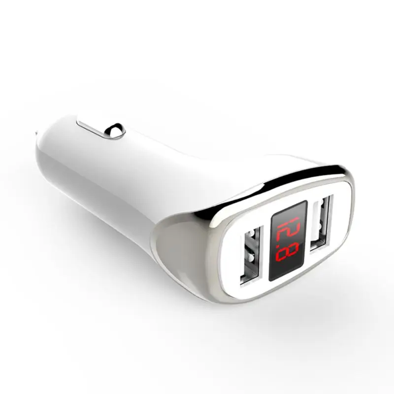 3.1A двойной USB Автомобильное зарядное устройство Быстрая Зарядка адаптер напряжение тока дисплей для телефона