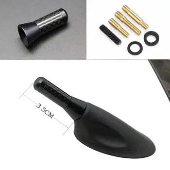 

3.5cm Carbon Fiber Auto Vehicle Car Styling Short Antenna Modification Aerial