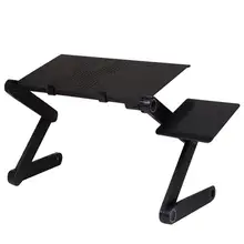 Портативная регулируемая алюминиевая подставка для ноутбука стол вентилируемые эргономичные диванные Lap Stand Up рабочий офисный ПК Riser кровать Sof