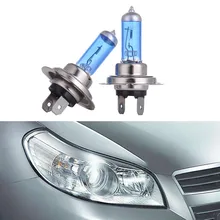 Auto Halogen Lamp Bulb 2Pcs H7 100W Halogen Light Bright White Car Headlight Bulbs Bulb Lamp 12V 6000K Car Headlight